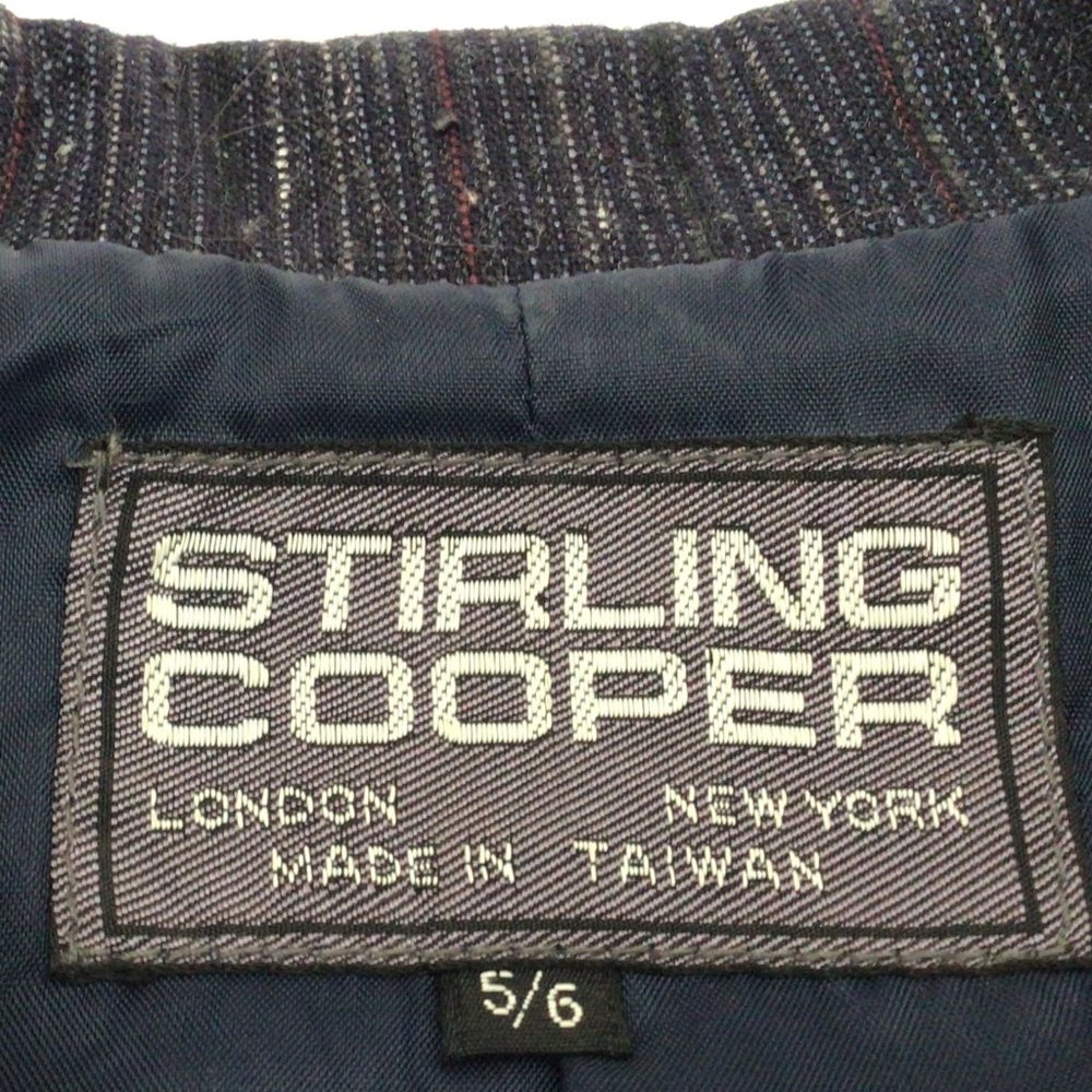 Stirling Cooper - Vintage Navy blue skirt & jacket suit with red & white threads - Picture 10 of 12